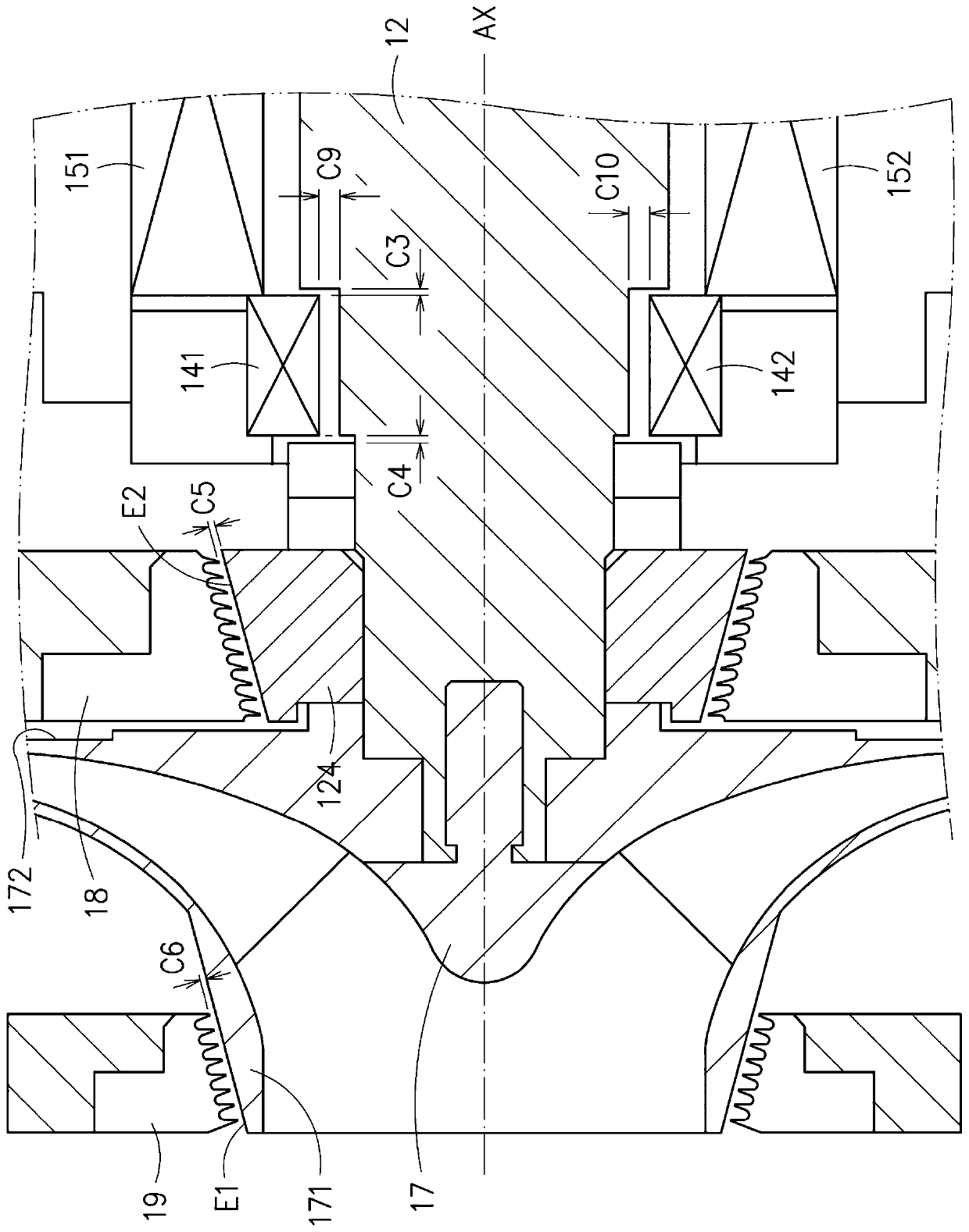 Magnetic bearing centrifugal compressor and controlling method thereof