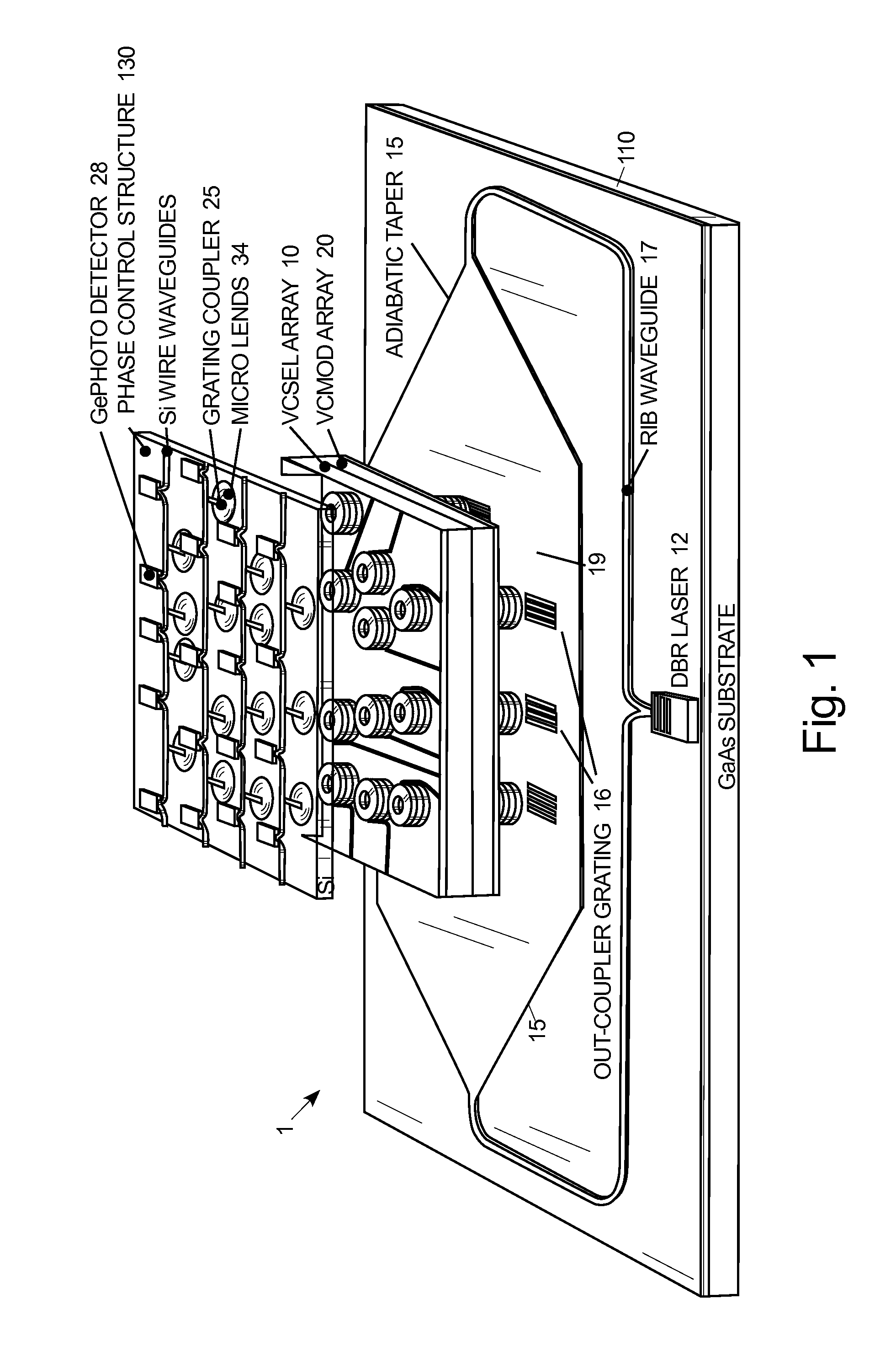 Vertically integrated optical phased array with pseudo-random array architecture