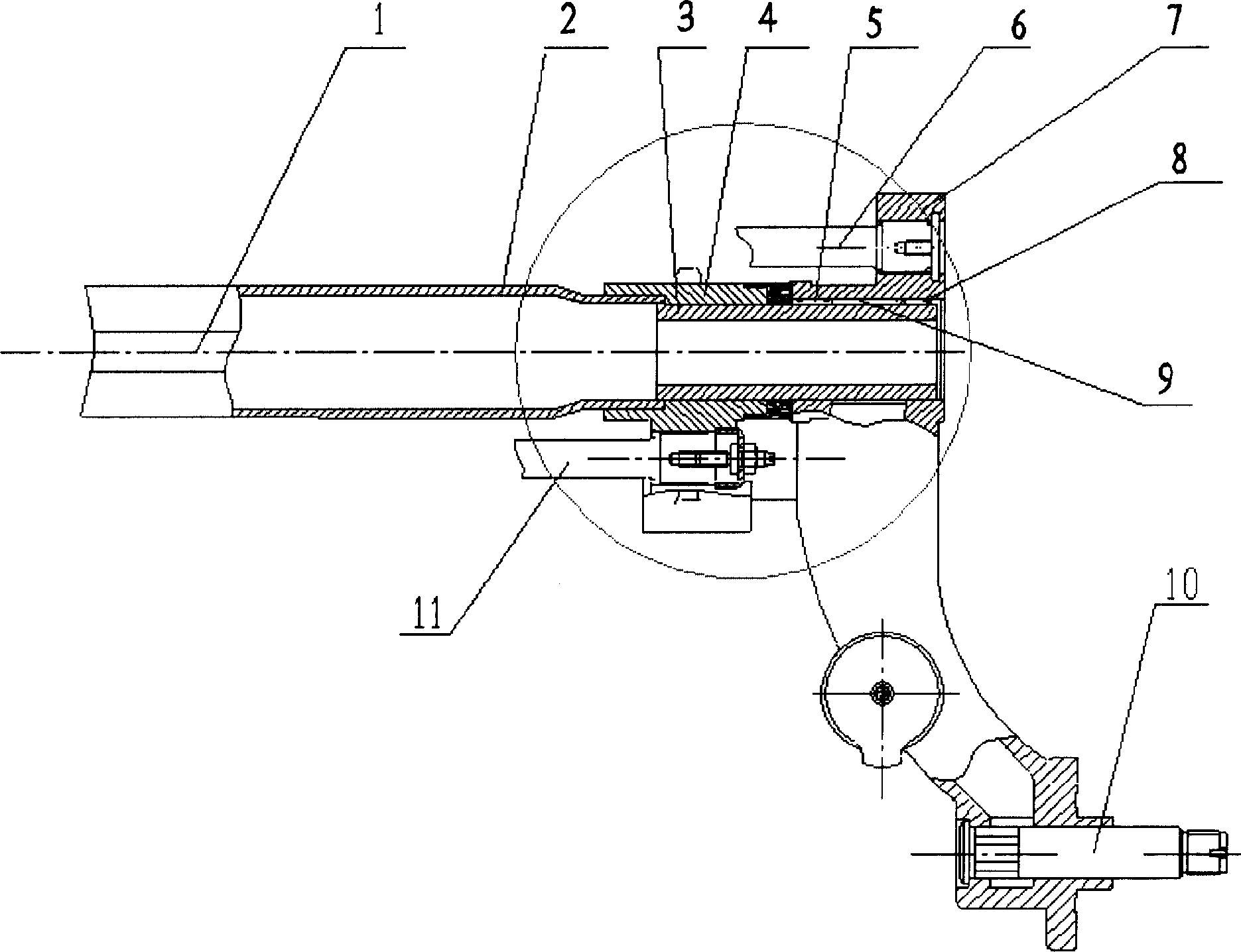 High rigidity riding vehicle rear axle