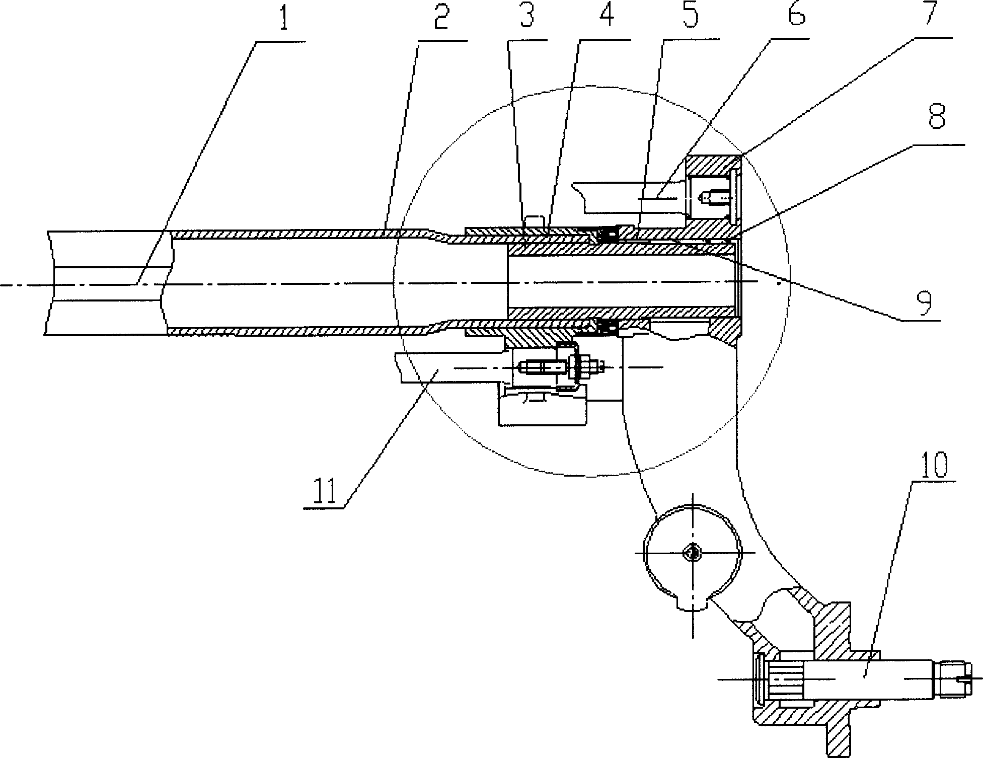 High rigidity riding vehicle rear axle