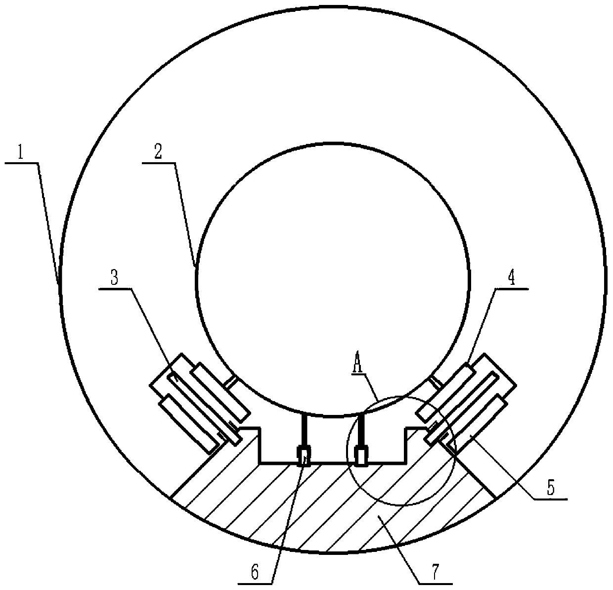 An eds support system for vacuum tube maglev train