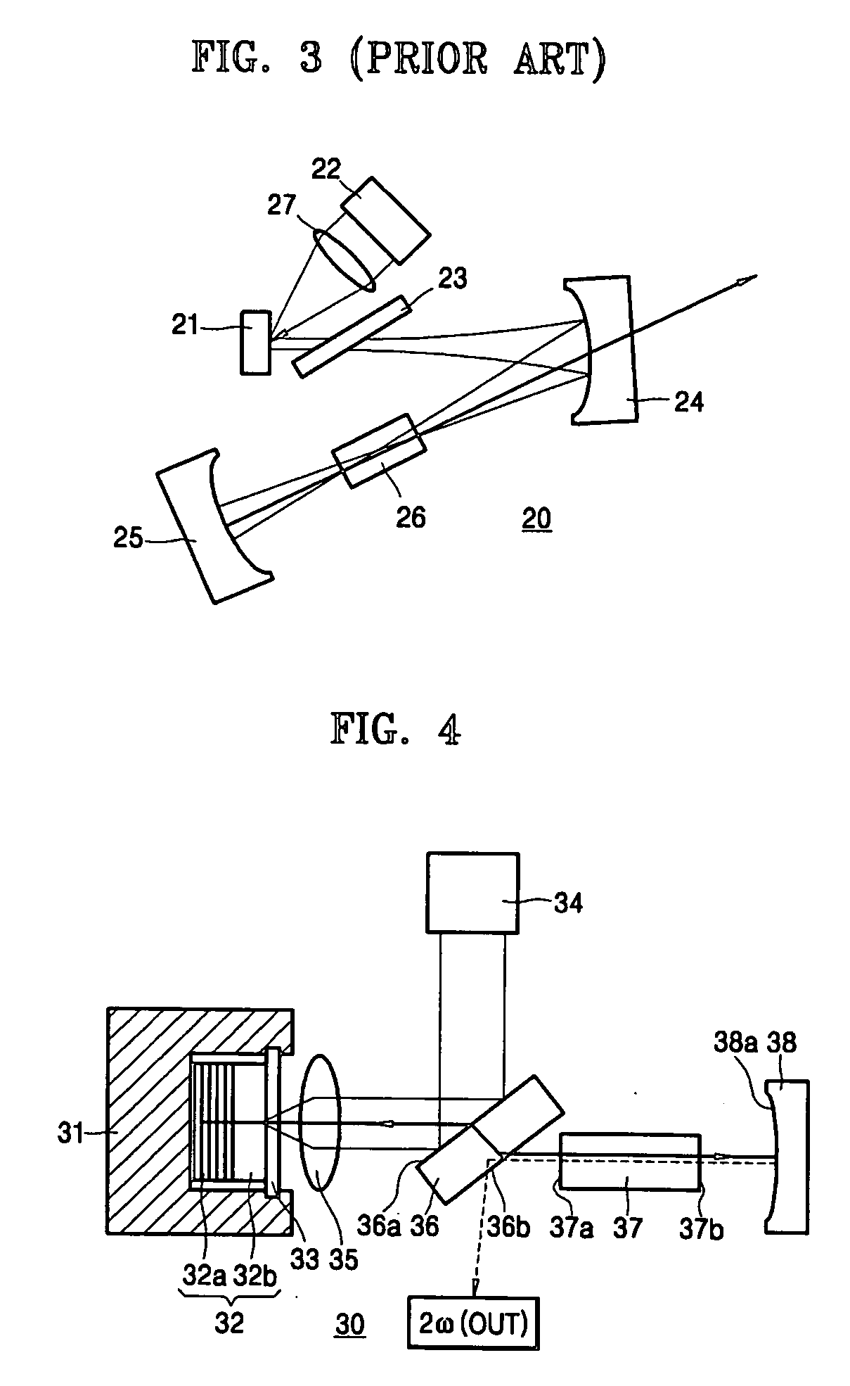 Optically-pumped vertical external cavity surface emitting laser