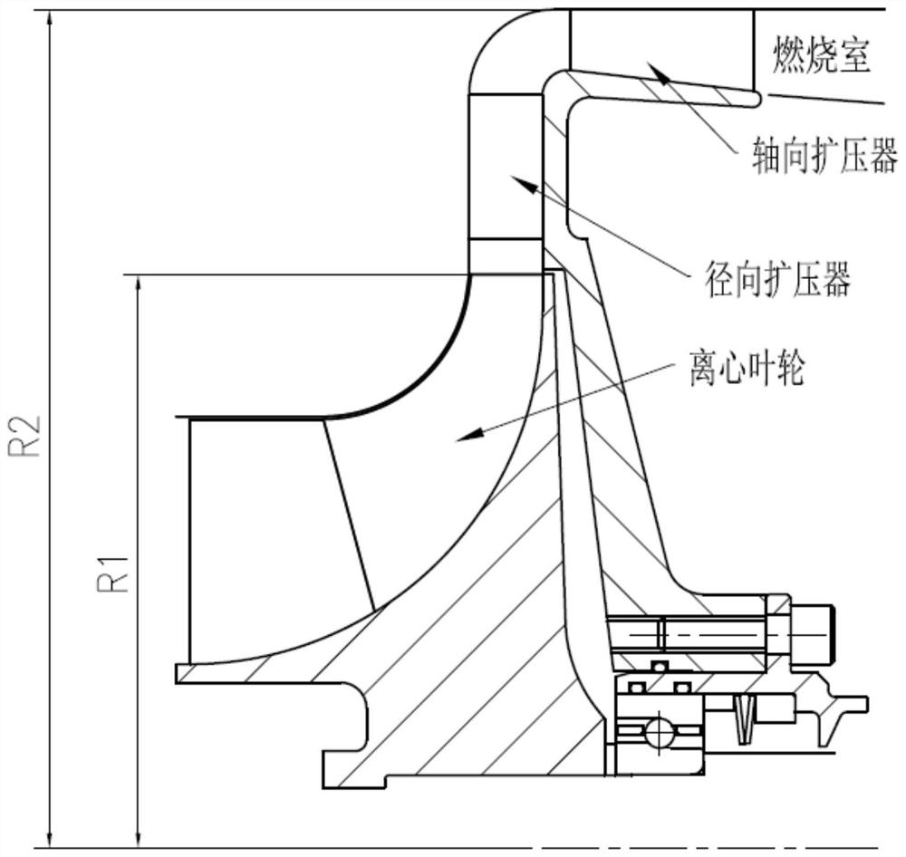 A Coaxial Centrifugal-Diagonal Flow Counter-rotating Compressor