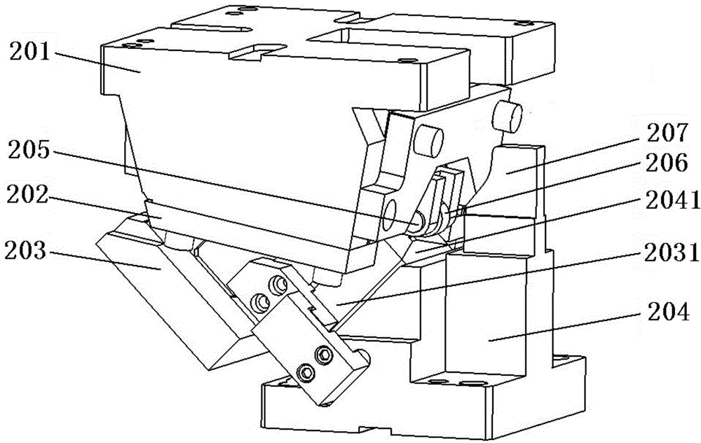 Stamping die and wedge mechanism thereof