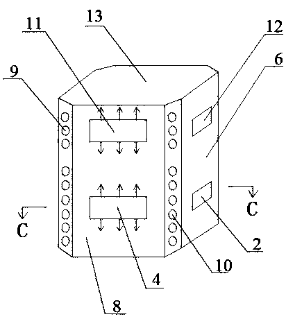 Closing-to-wall air system for preventing high temperature corrosion of water wall of four-corner tangential firing boiler, and working method thereof