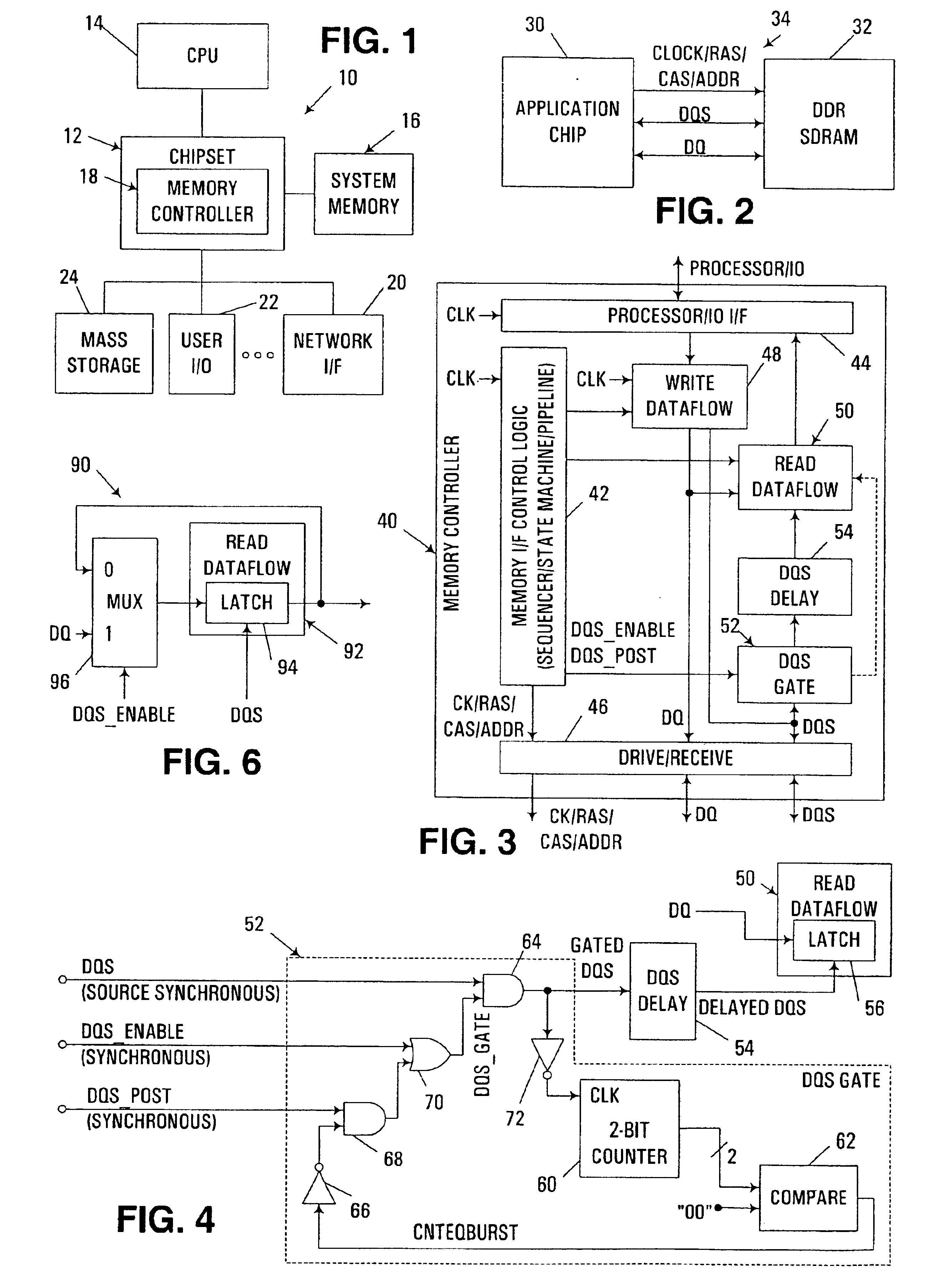 Data strobe gating for source synchronous communications interface