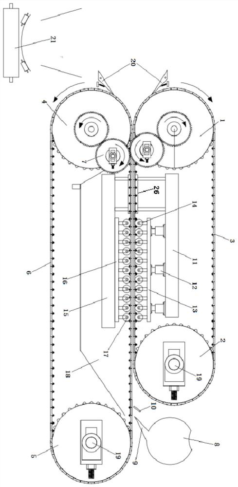 Crawler-type solid-liquid separation high-pressure squeezing device