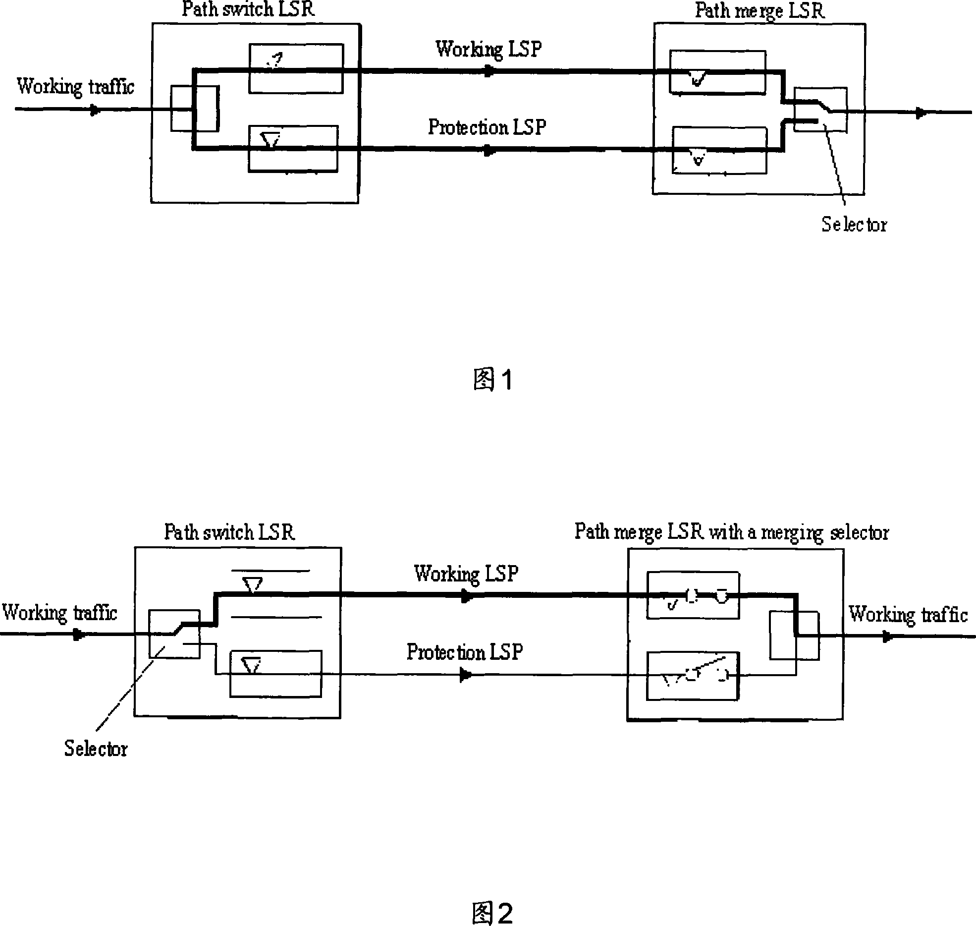 Implementation method for bidirectional protective switching of multi-protocol label switching