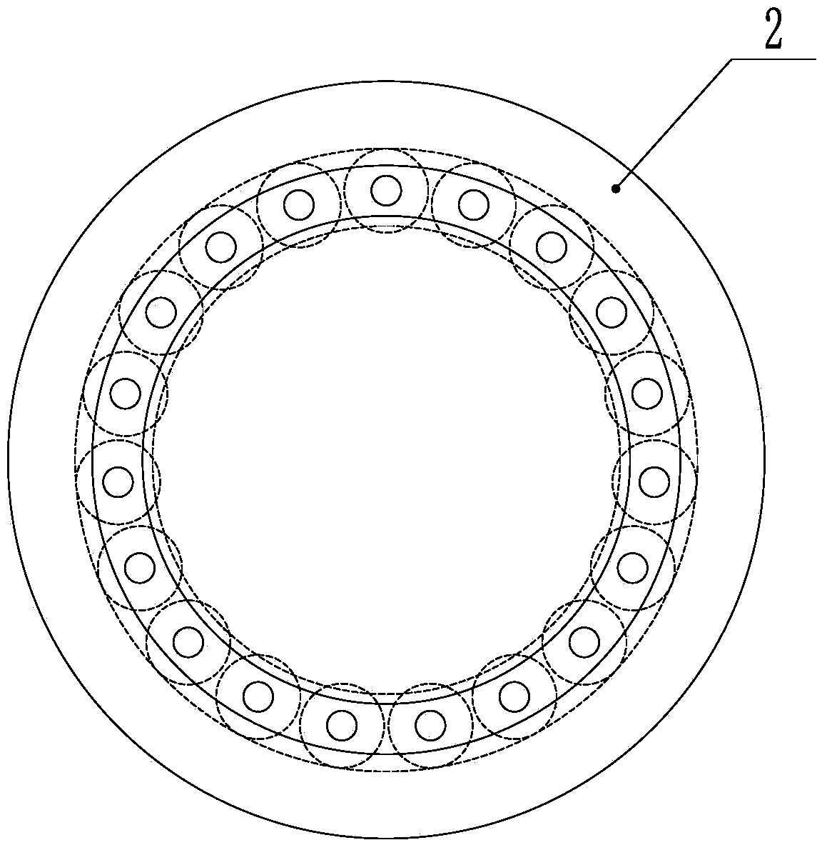 Oil-control resistance-lowering cylindrical roller bearing