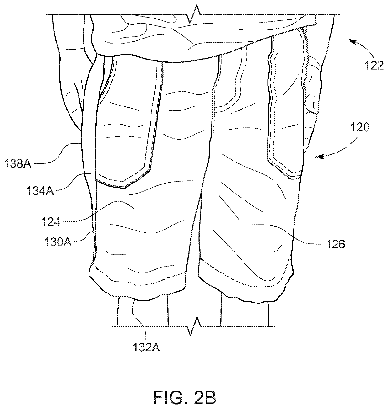 Therapeutic clothing having sensory strips and stress relieving components incorporated therein