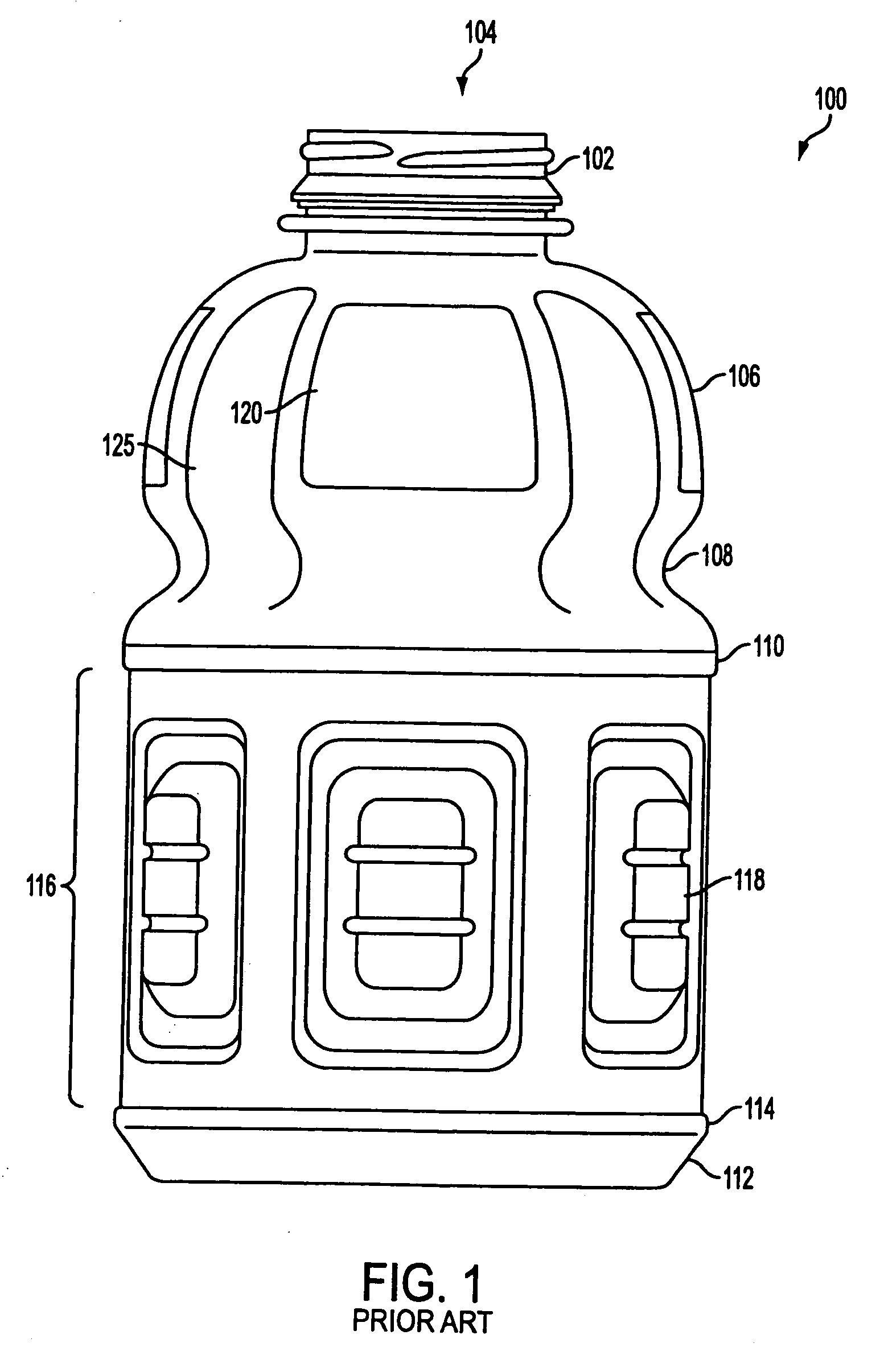 Hot-fillable container with a waisted dome