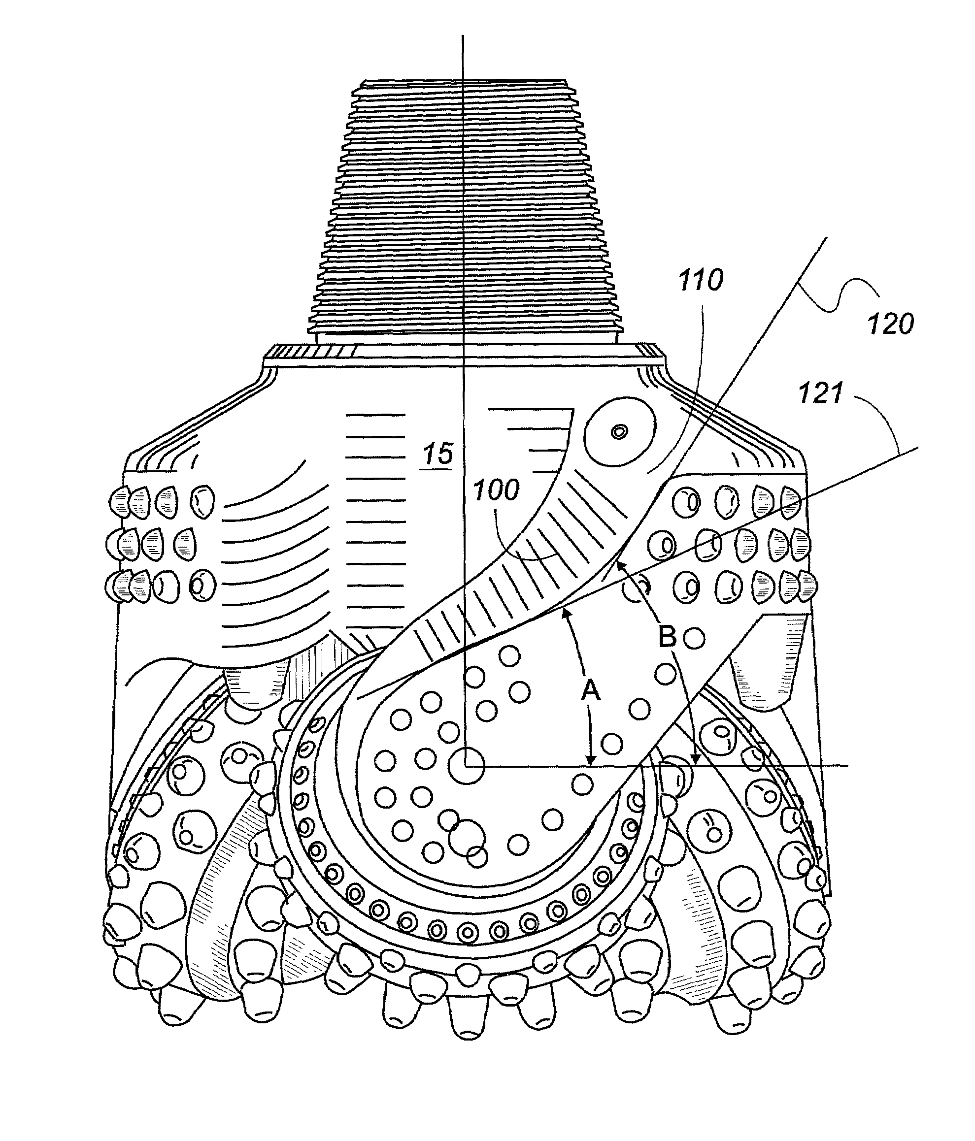 Hydro-lifter rock bit with PDC inserts