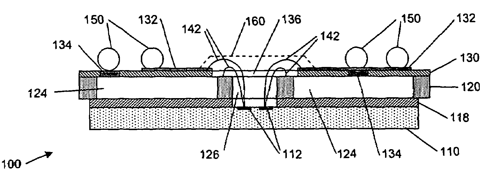 Semiconductor BGA package having a segmented voltage plane and method of making