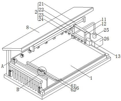 Breeding goose breeding shed with atomizing and humidifying functions