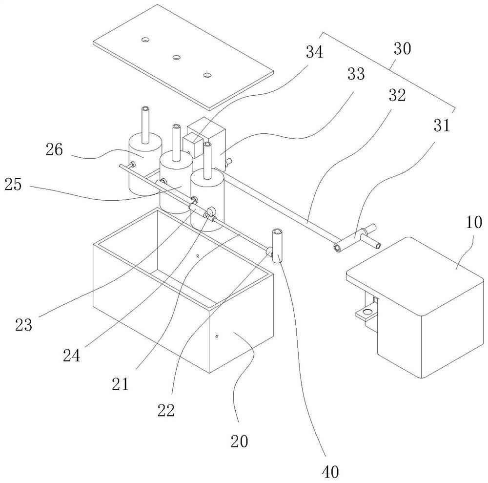 Cleaning device for nozzle system of flow cytometer and cleaning method