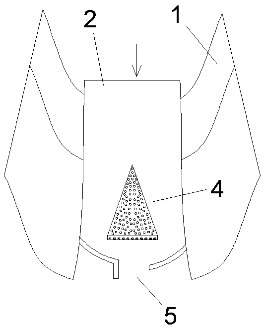 Hedging energy dissipation type debris flow diversion system