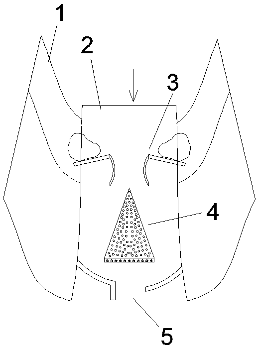 Hedging energy dissipation type debris flow diversion system