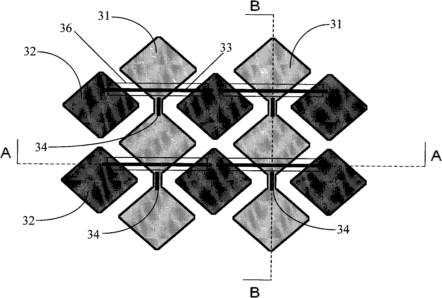 Touch pad of capacitive touch screen and manufacturing method thereof