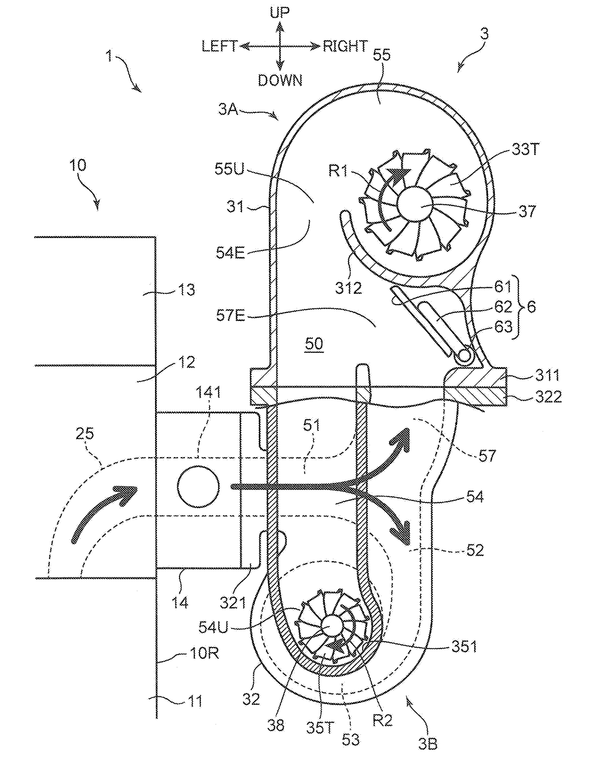 Turbocharger engine