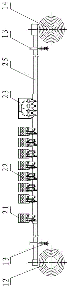 A two-way linkage seven-color independent high-speed inkjet printing machine