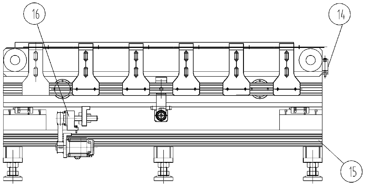 Photovoltaic assembly battery string precise layout and bus bar efficient welding machine