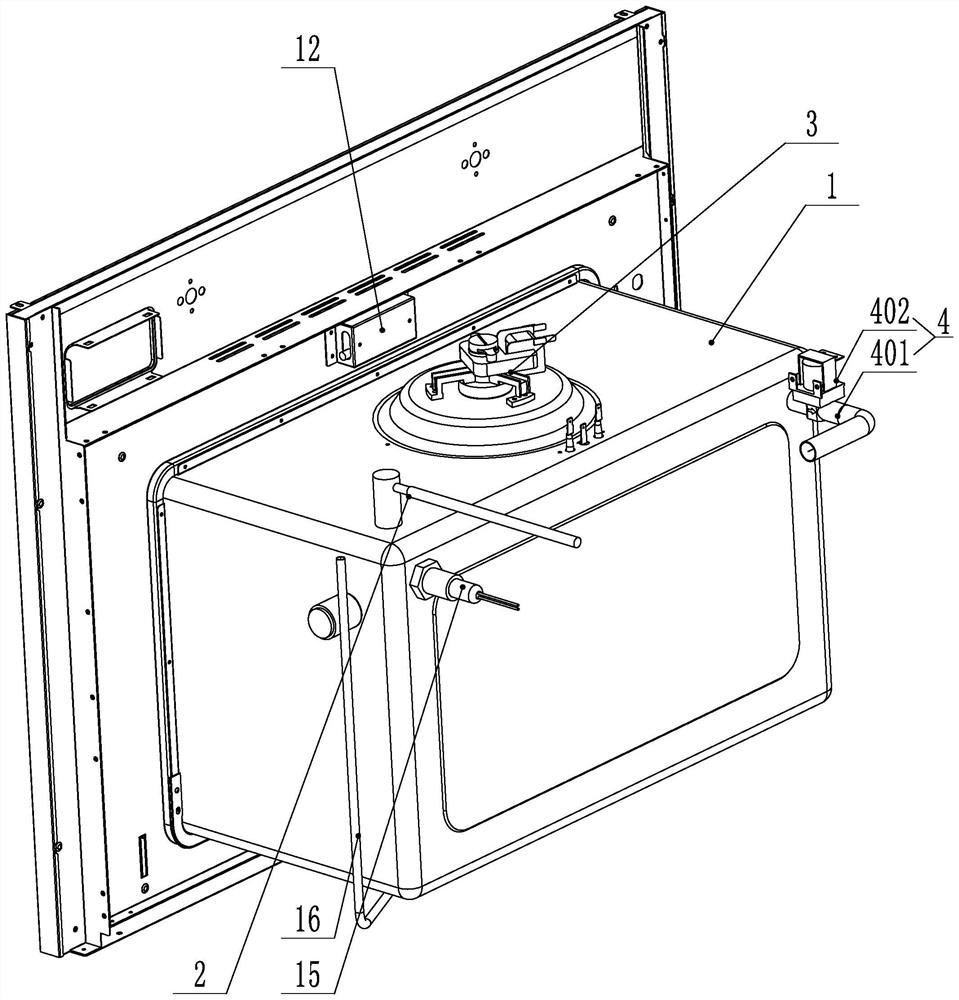 High-pressure steaming oven and integrated cooker using same