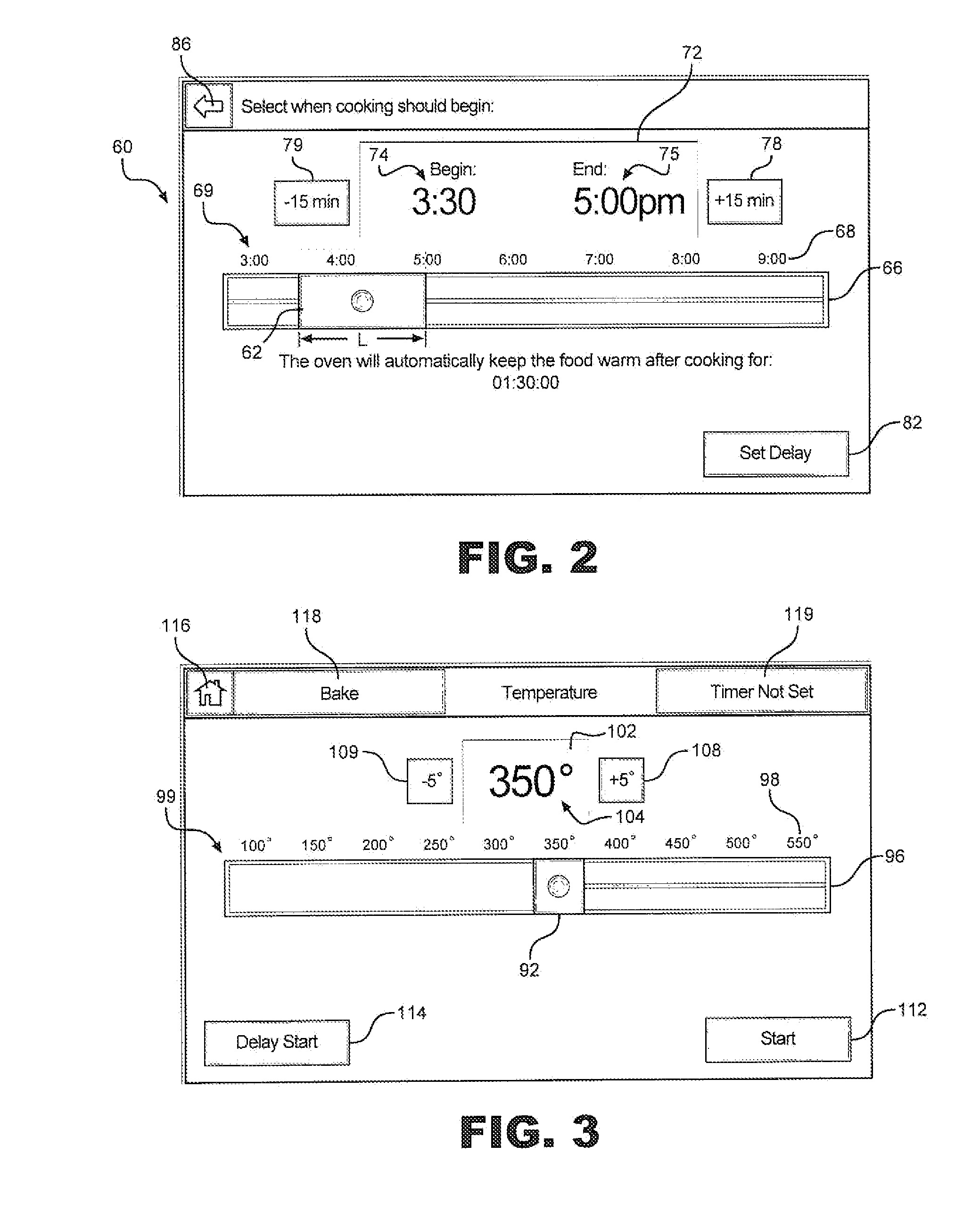 Sliding control system for a cooking appliance