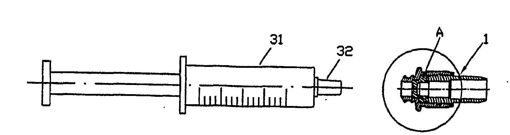 Connector for medical liquid-containing packages and medical liquid-containing packages