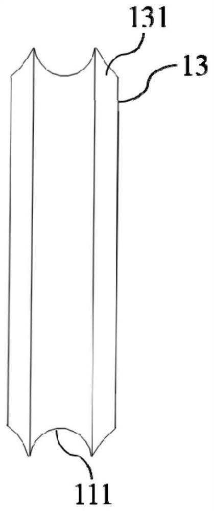 Inner cavity extension periodic wave type non-pneumatic tire and processing method thereof