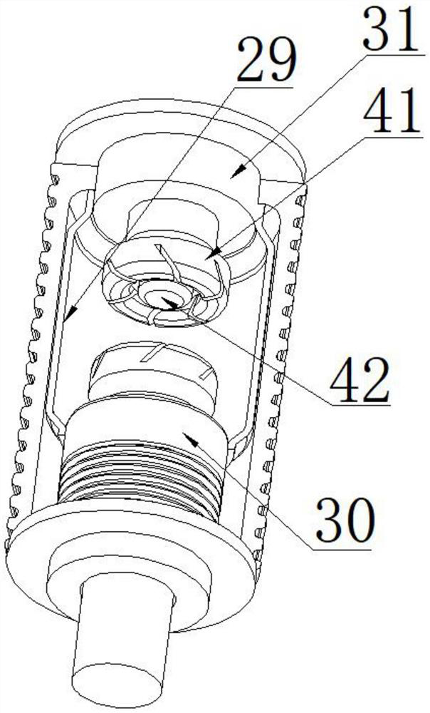 Double-contact structure of vacuum arc-extinguishing chamber