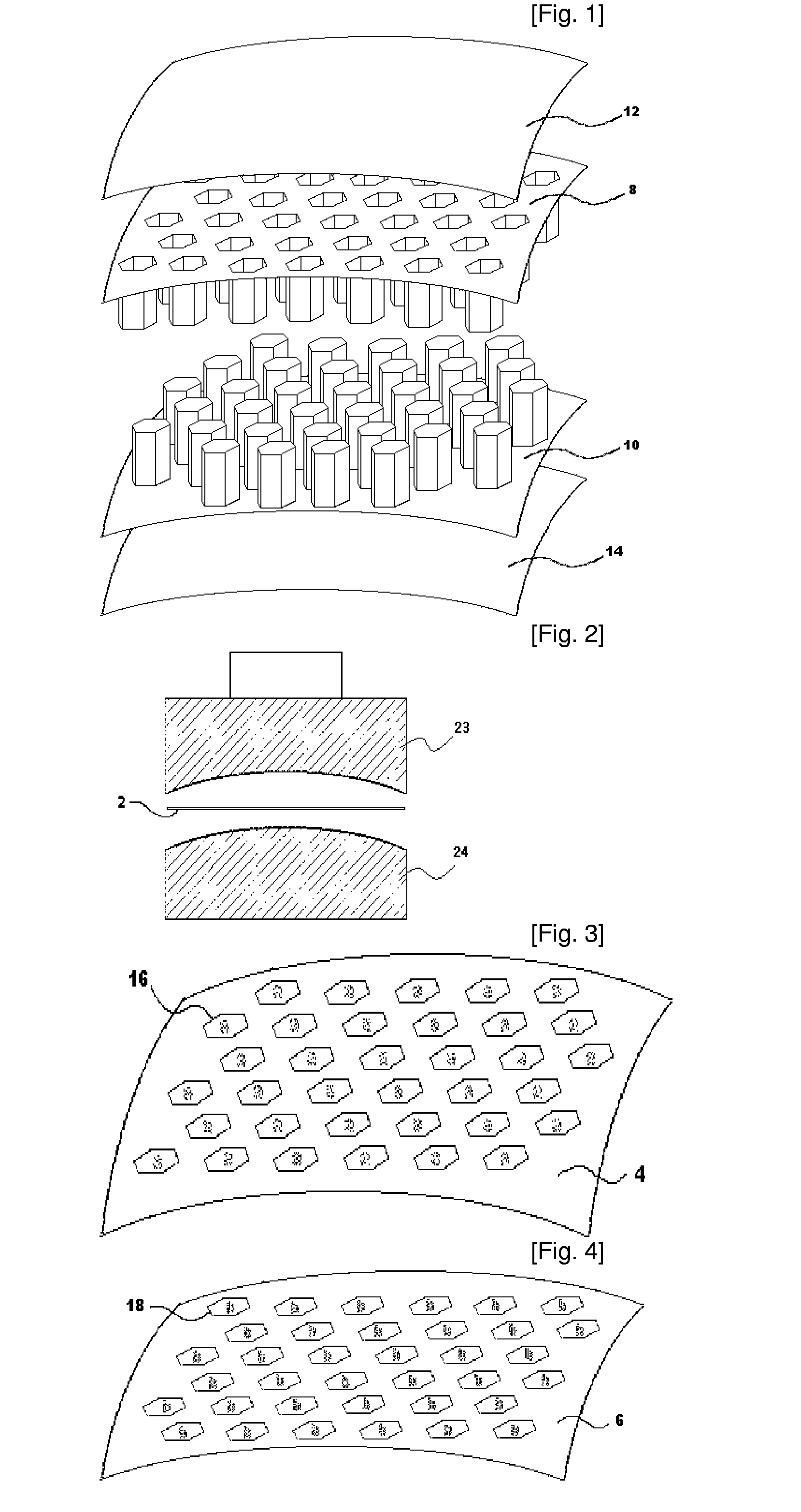 Curved Honeycomb Structure and Method for Producing the Same