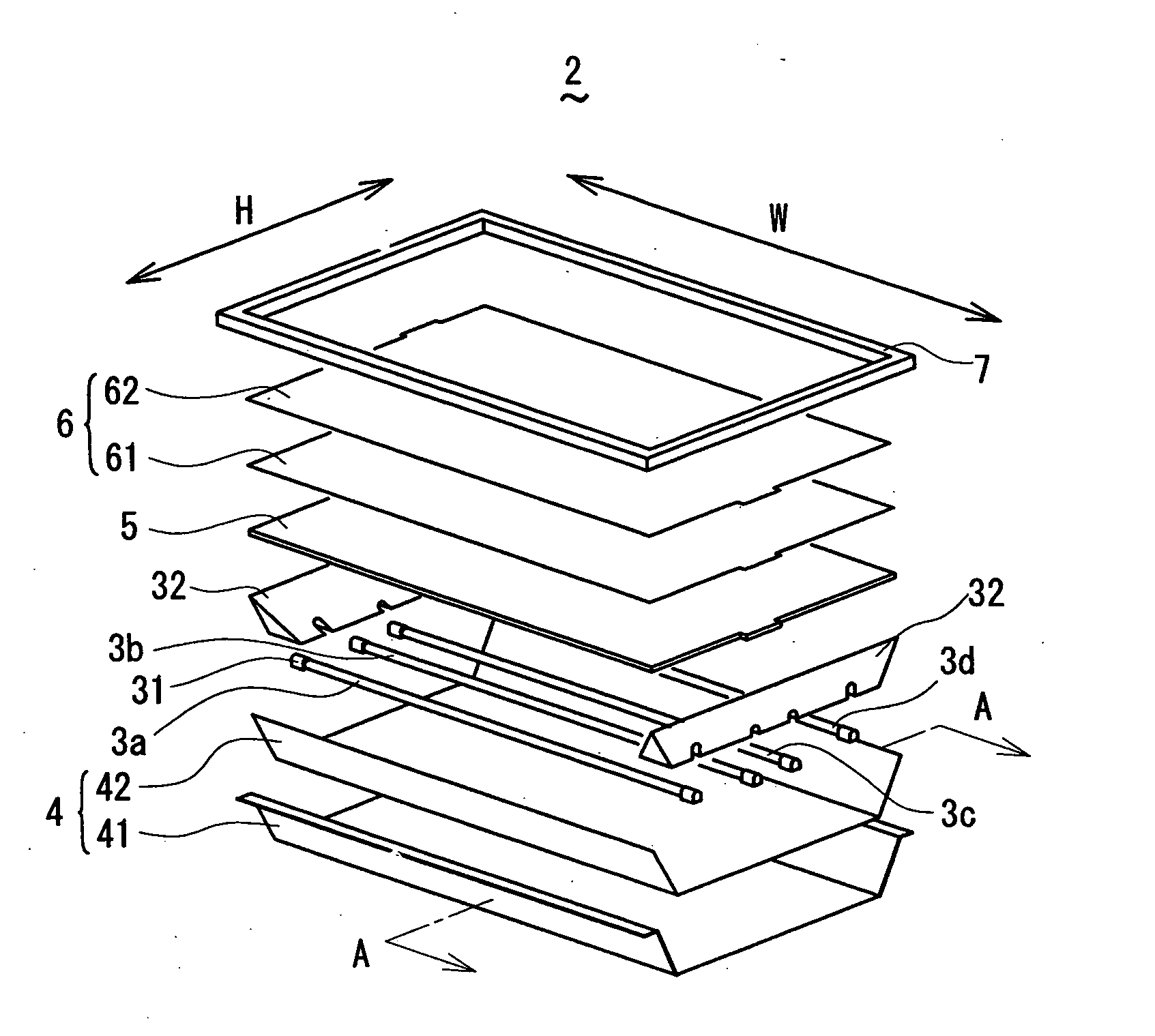 Backlight unit for a liquid crystal display device