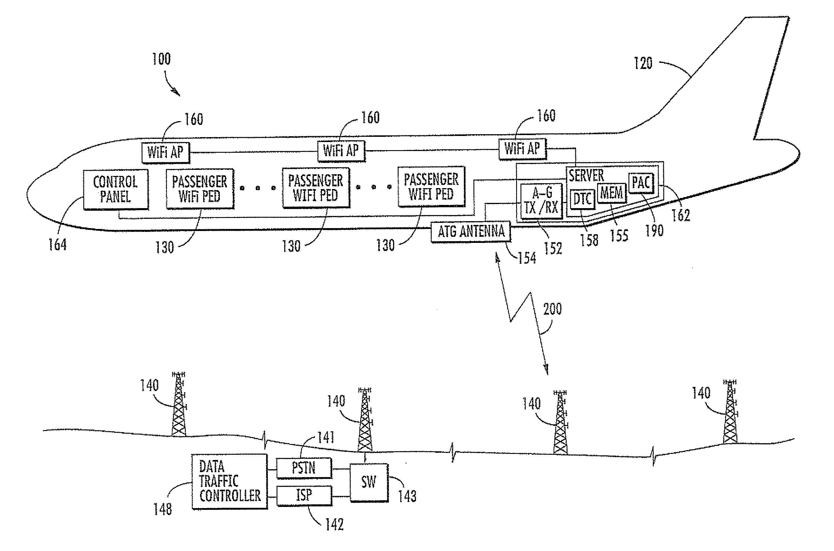 Aircraft communications system with video file library and associated methods