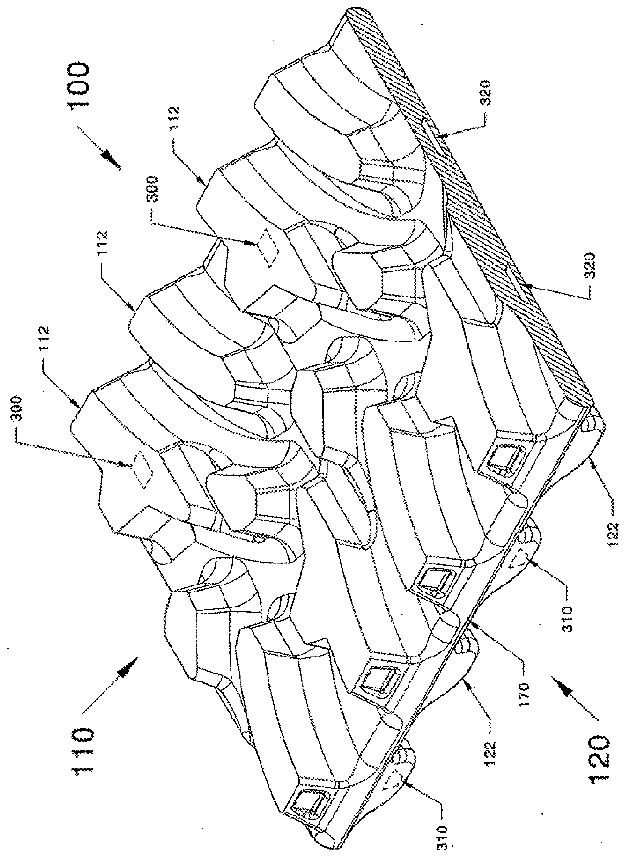 Smart track system having embedded sensors and method of using the same