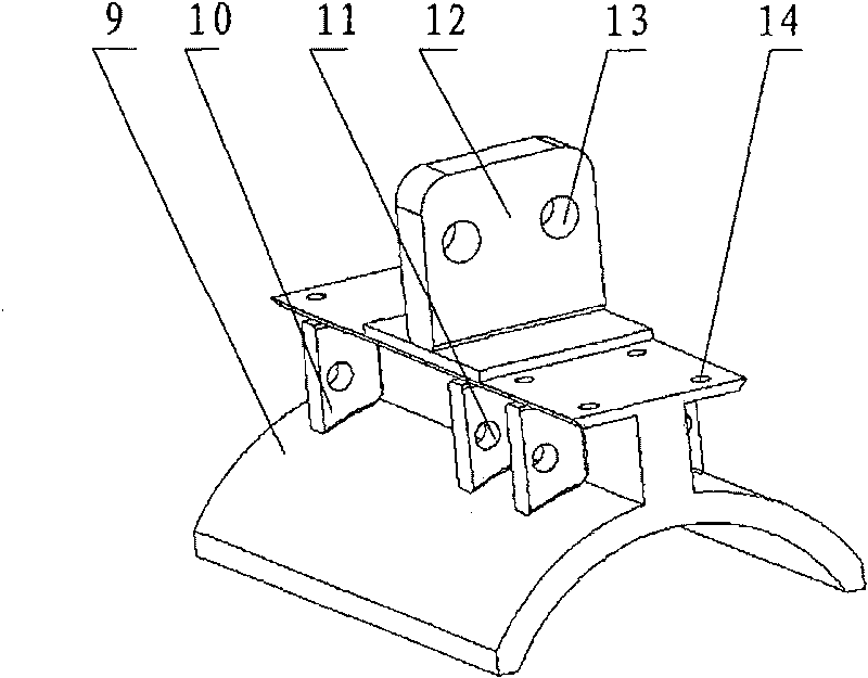 Positioning and clamping device special for submarine pipeline flange automatic joint tool