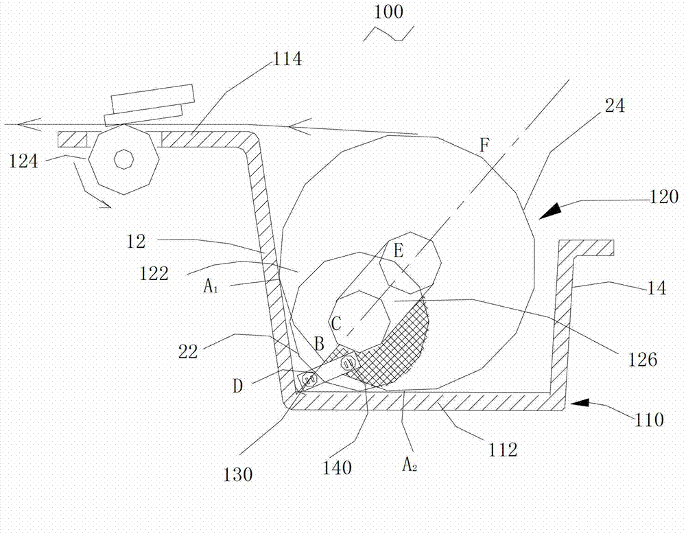 Roll-paper use-up detection device and printing device and roll-paper use-up detection method