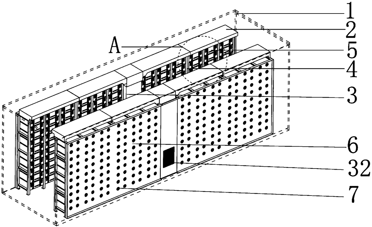 Battery container thermal management system