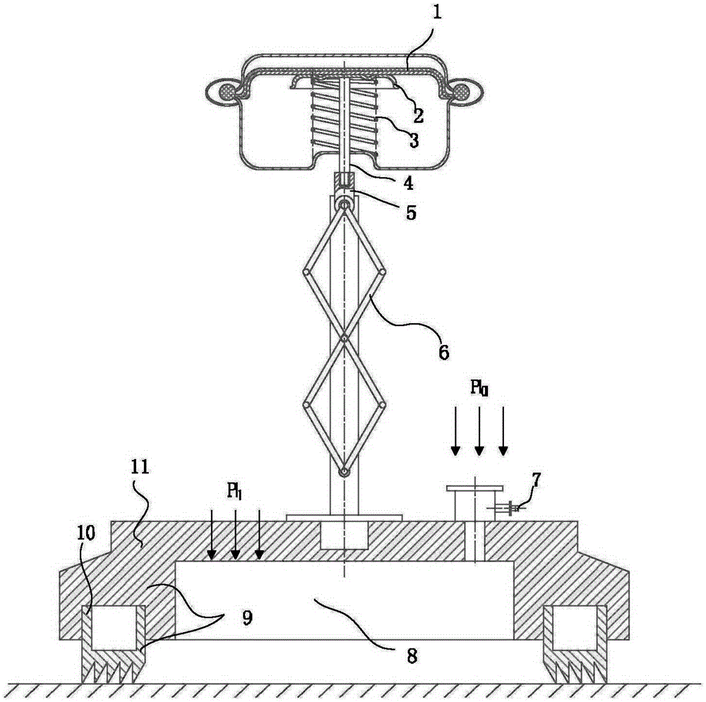 Auxiliary emergency braking system applied to heavy tractor semi-trailer