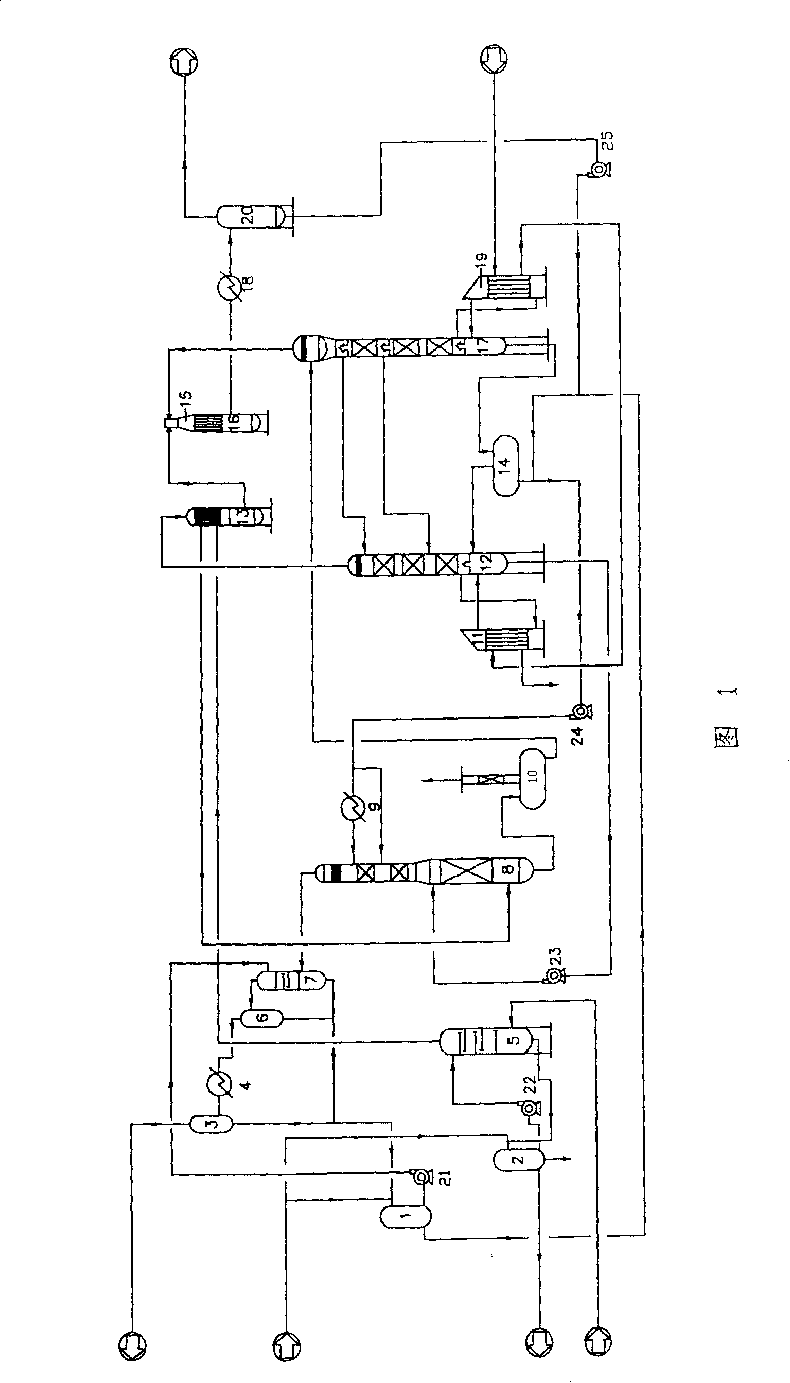 Solvent and method for removing carbon dioxide from Fischer-Tropsch synthesis circulation gas