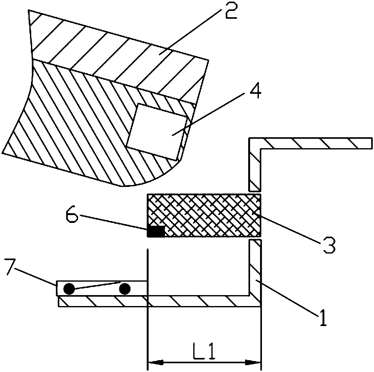 Washing machine door lock detection structure and method