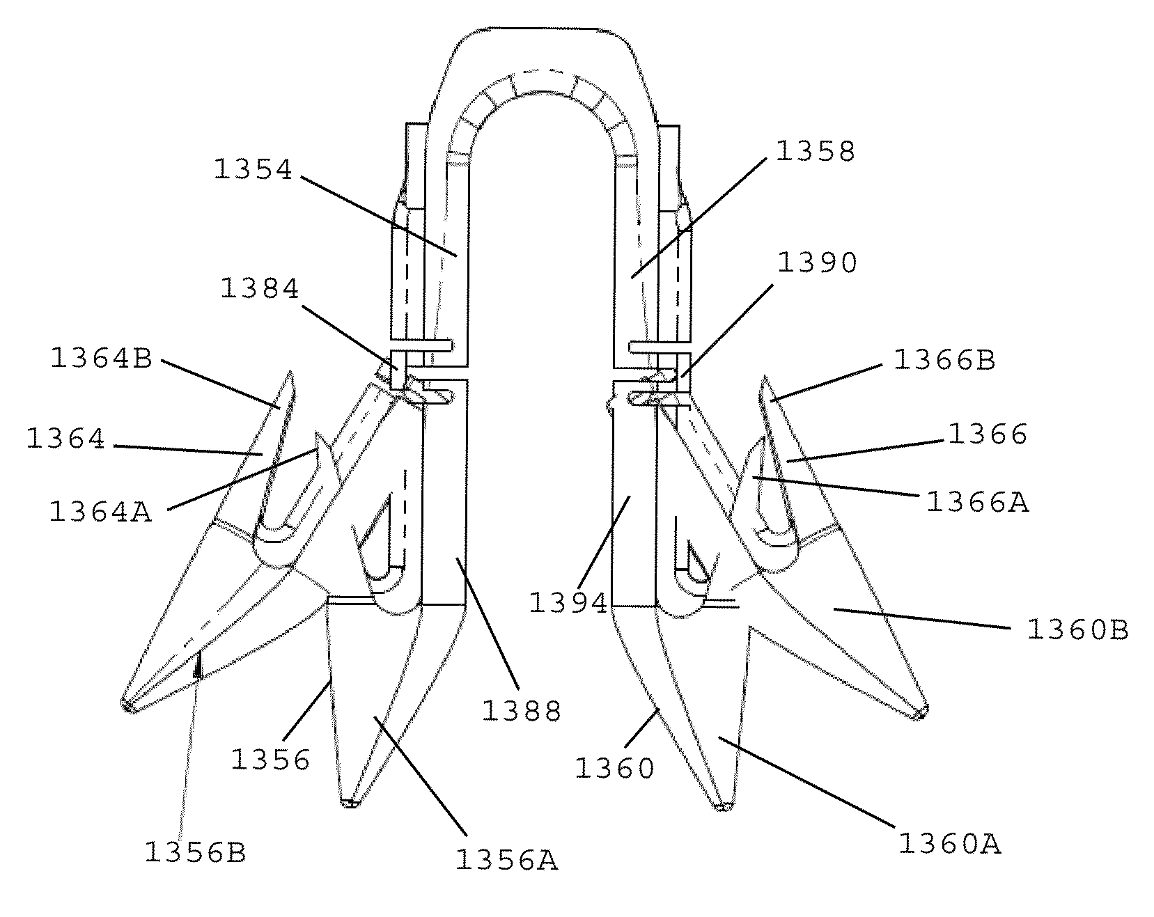 Surgical fasteners having articulating joints and deflectable tips