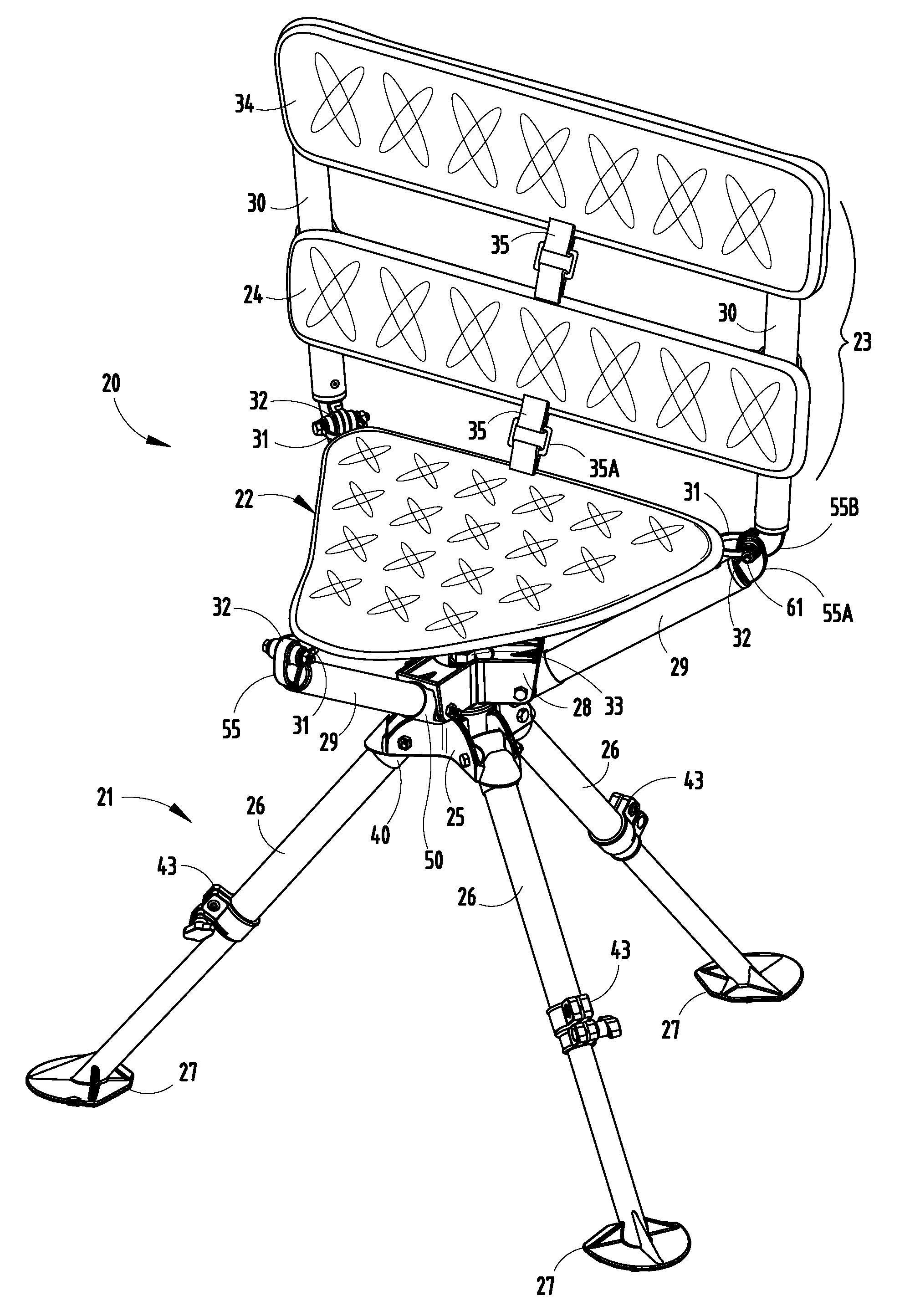 Washer cap and rotating stool