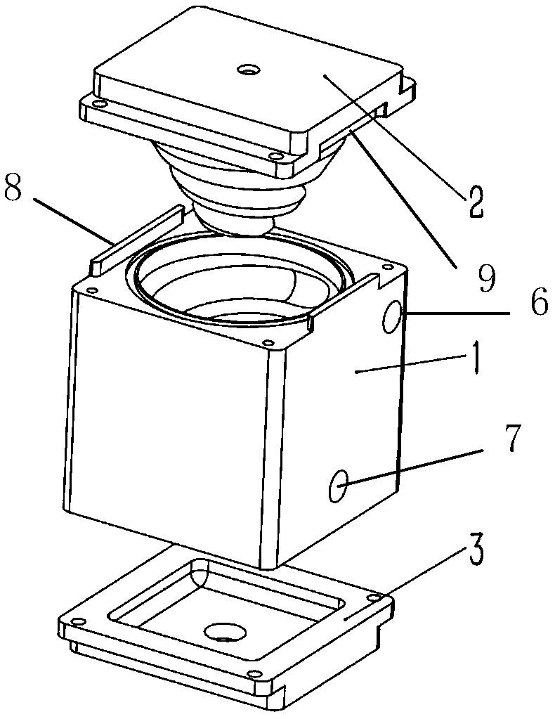 Gas chamber structure used for monitoring odor intensity in air