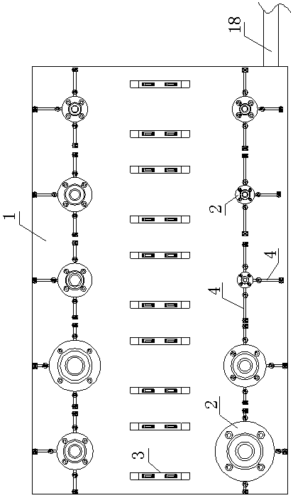 Rapid prefabrication device for slab caster pipes