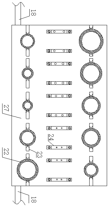 Rapid prefabrication device for slab caster pipes