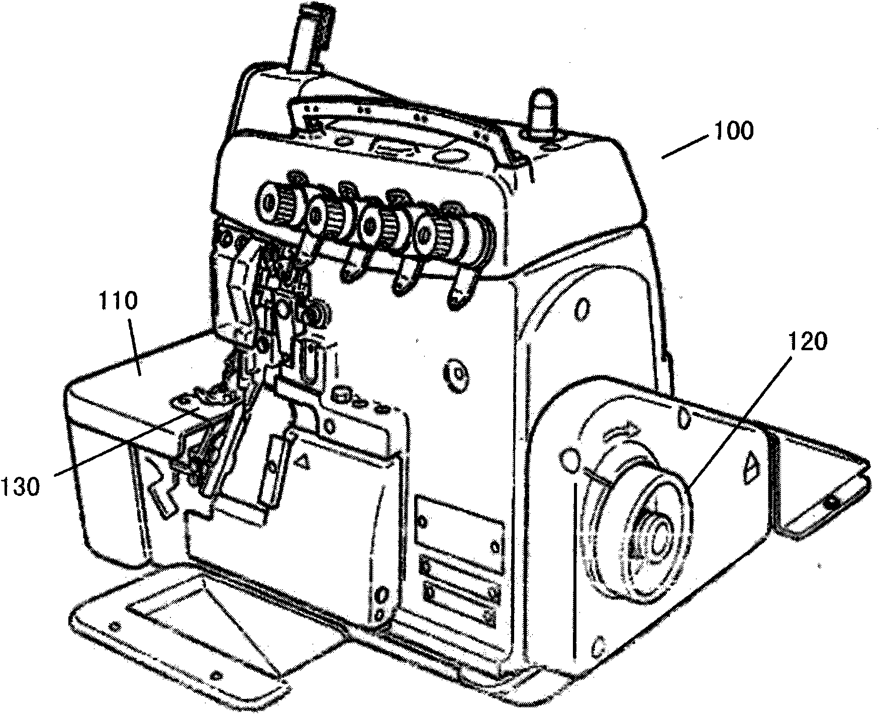 Automatic tangent apparatus of overedger