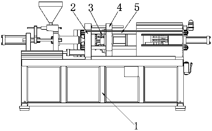 Mold closing device for injection molding machine and mold closing method of mold closing device