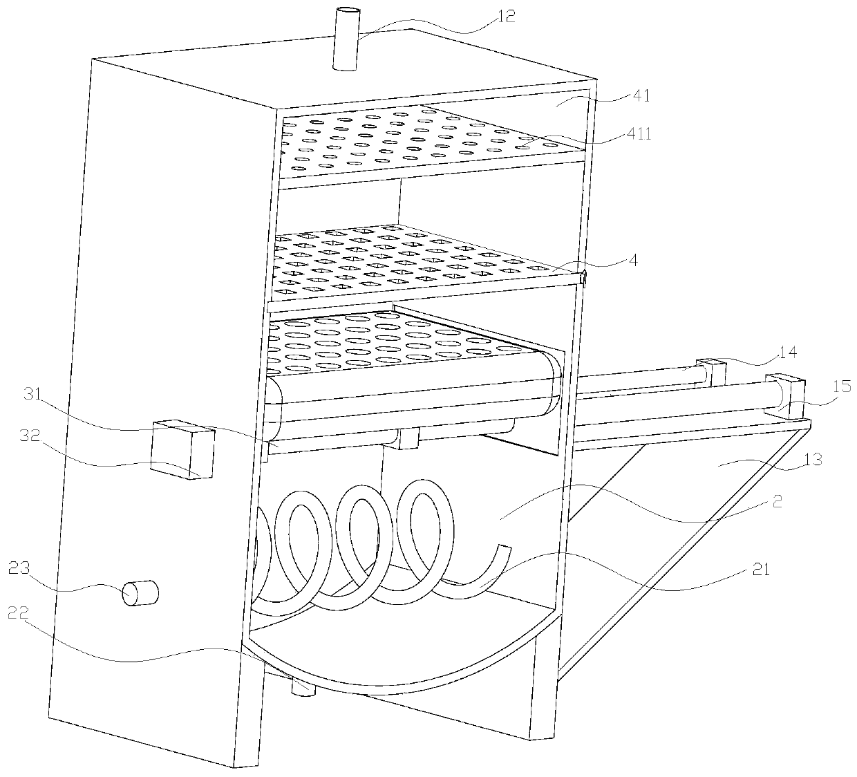 New energy vehicle power generation equipment that is easy to disassemble