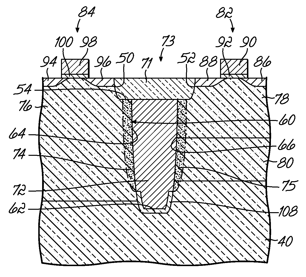 Methods and semiconductor structures for latch-up suppression using a conductive region