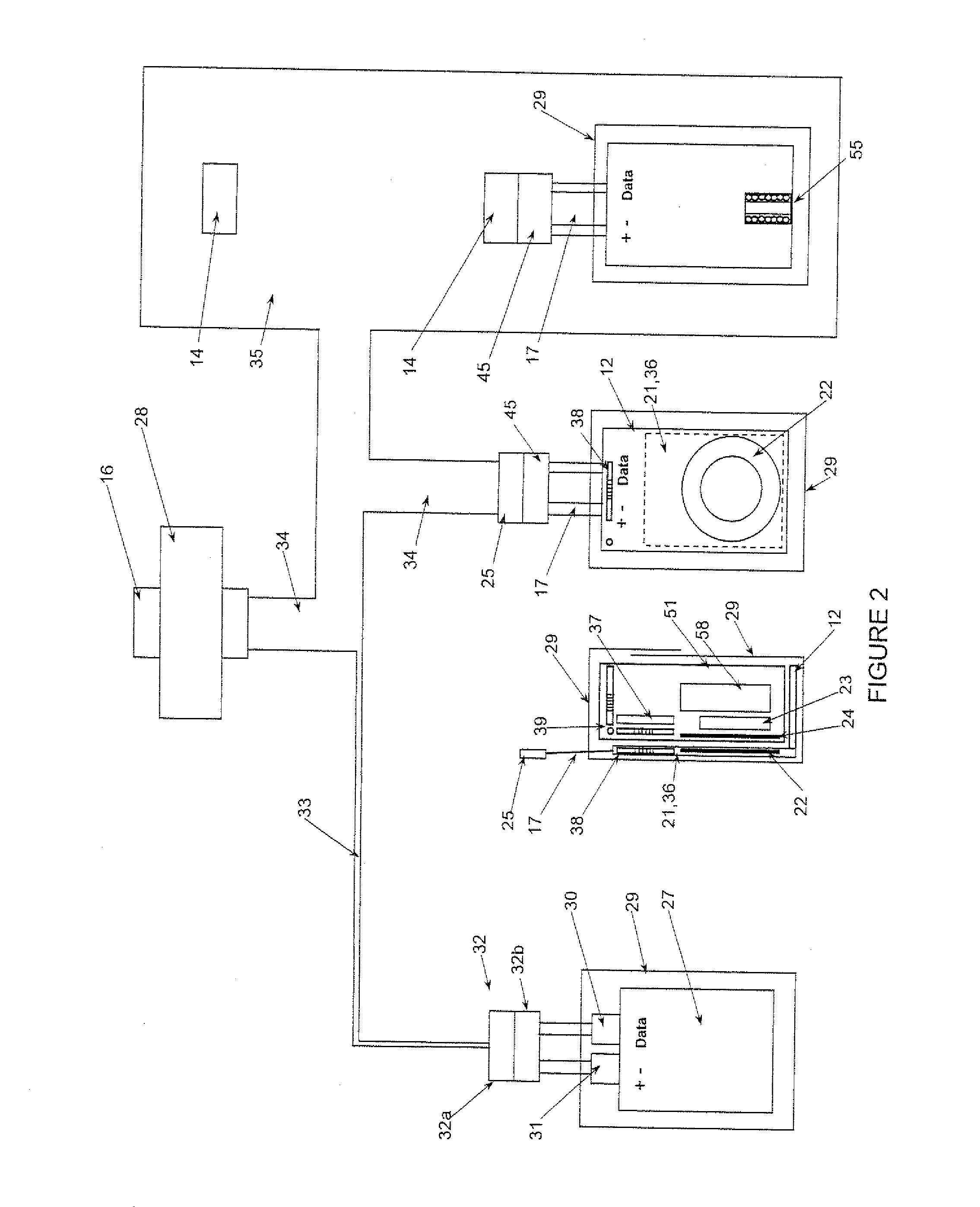 Modular pocket with inductive power and data